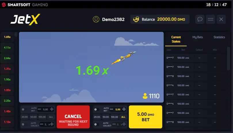 Jugar JetX en 1Win